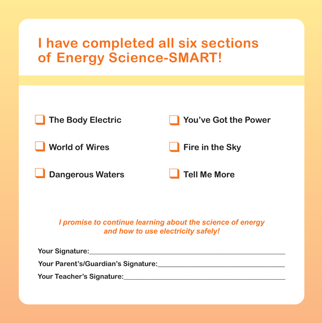 Energy Science-SMART! Certificate