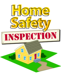 Home Safety Inspection with drawing of a house